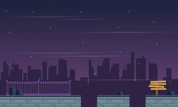 Estilo juego fondo ciudad paisaje — Archivo Imágenes Vectoriales