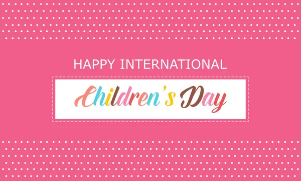 Fondo feliz día internacional de los niños — Vector de stock