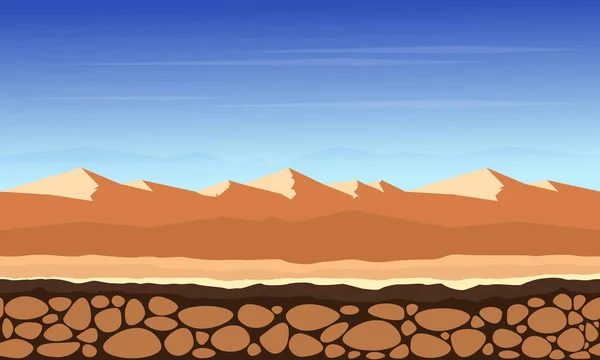 Desert game background landscape
