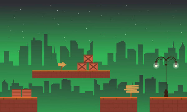 Collection style building game background