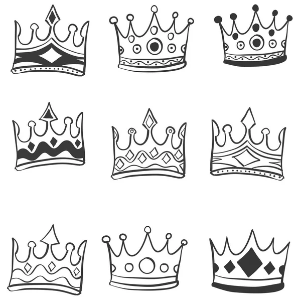 Koleksiyon kron stil Doodles
