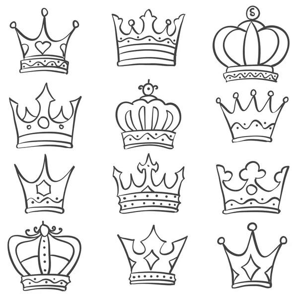 Collection stock diverses griffes de couronne — Image vectorielle
