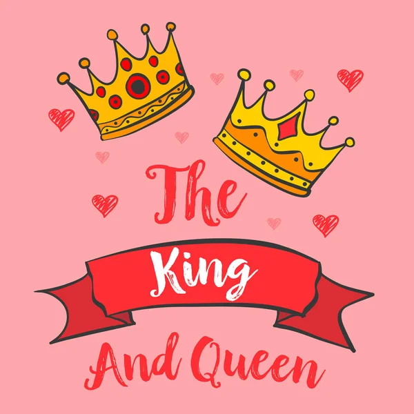 Гламурная королева короны каракули — стоковый вектор