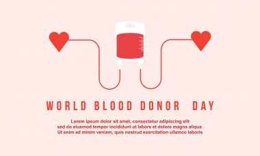 Kan donör günü için stil arka plan