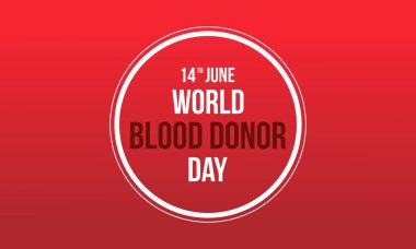 Dünya kan donör tasarım kırmızı arka plan