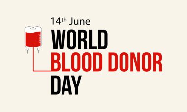 Dünya kan donör gün tasarım arka plan
