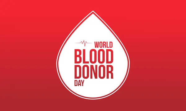 Koleksi hari donor darah gaya latar - Stok Vektor