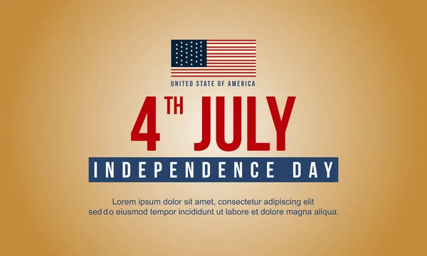 Mutlu Bağımsızlık günü tarzı tasarım afiş — Stok Vektör