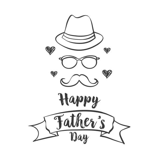 Šťastný otec den oslav styl — Stockový vektor