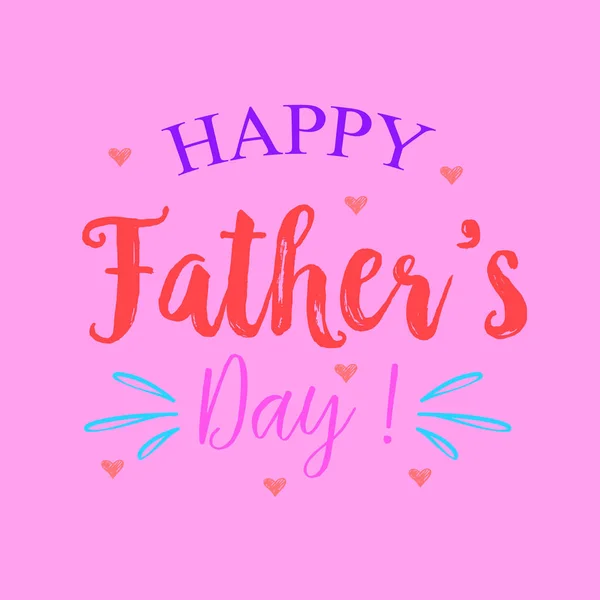 Boldog Apák napja stílus rózsaszín háttér — Stock Vector