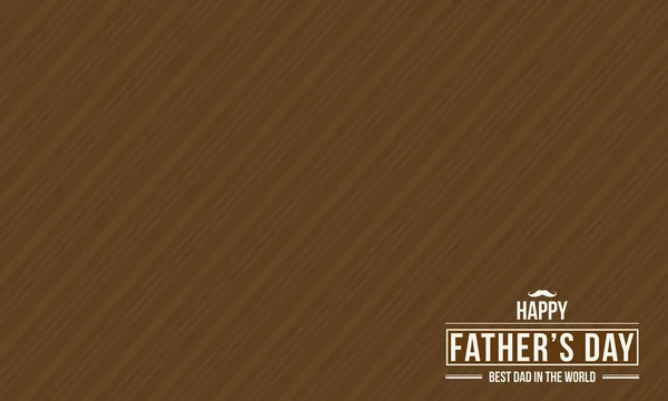 Brown background card for father day — Stock Vector
