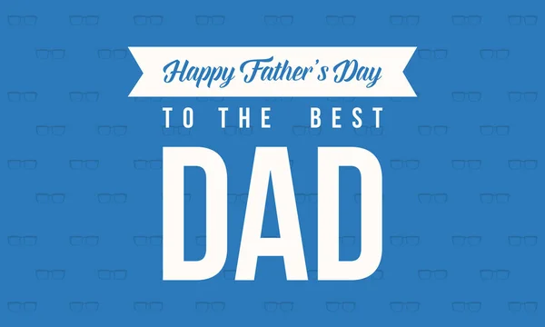 O melhor estilo de cartão de pai para o dia do pai — Vetor de Stock