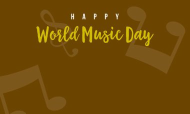 Vektör çizim dünya müzik günü arka plan