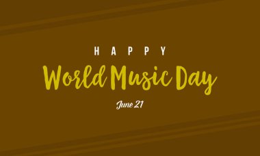 Vektör düz dünya müzik günü koleksiyonu