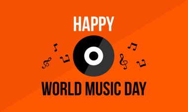 Arka plan kutlama dünya müzik günü