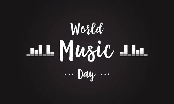 Святкування світової музики день фонового стилю — стоковий вектор