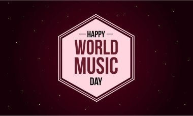 Dünya müzik günü stili arka plan koleksiyonu