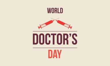 Dünya doktor günü tebrik kartı