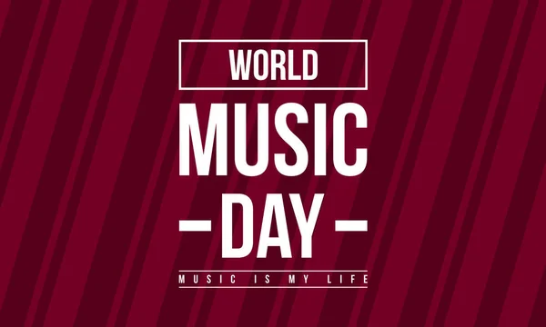 Celebração mundo música dia coleção estoque — Vetor de Stock