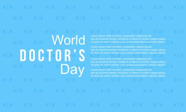 Dünya doktor gün kutlama tasarım kartı