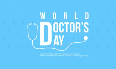 Kutlama doktor gün tasarım kartı