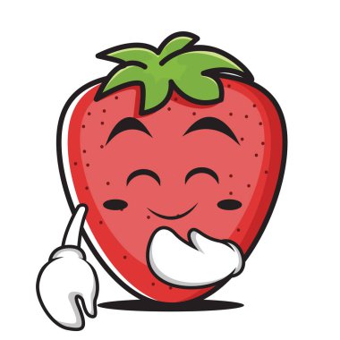 Allık yüz çilek çizgi film karakteri