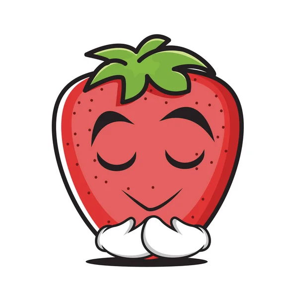 Strawberry cartoon character — Stock Vector © dagadu 5746220