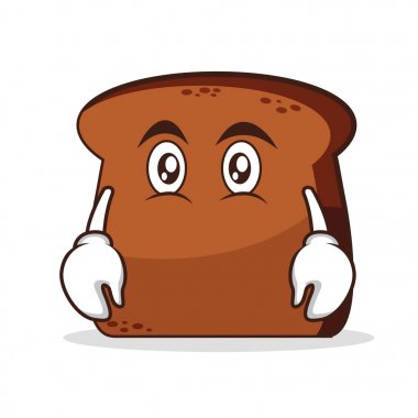 Düz yüz ekmek çizgi film karakteri