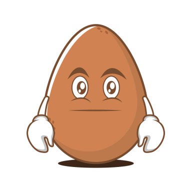 Tarafsız yüz yumurta çizgi film karakteri