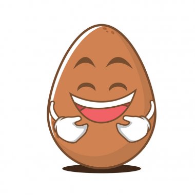 Gülen yüz yumurta çizgi film karakteri