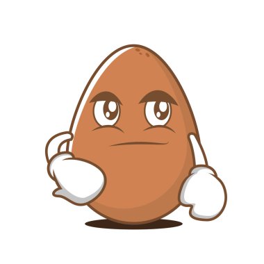 Smirking yüz yumurta çizgi film karakteri