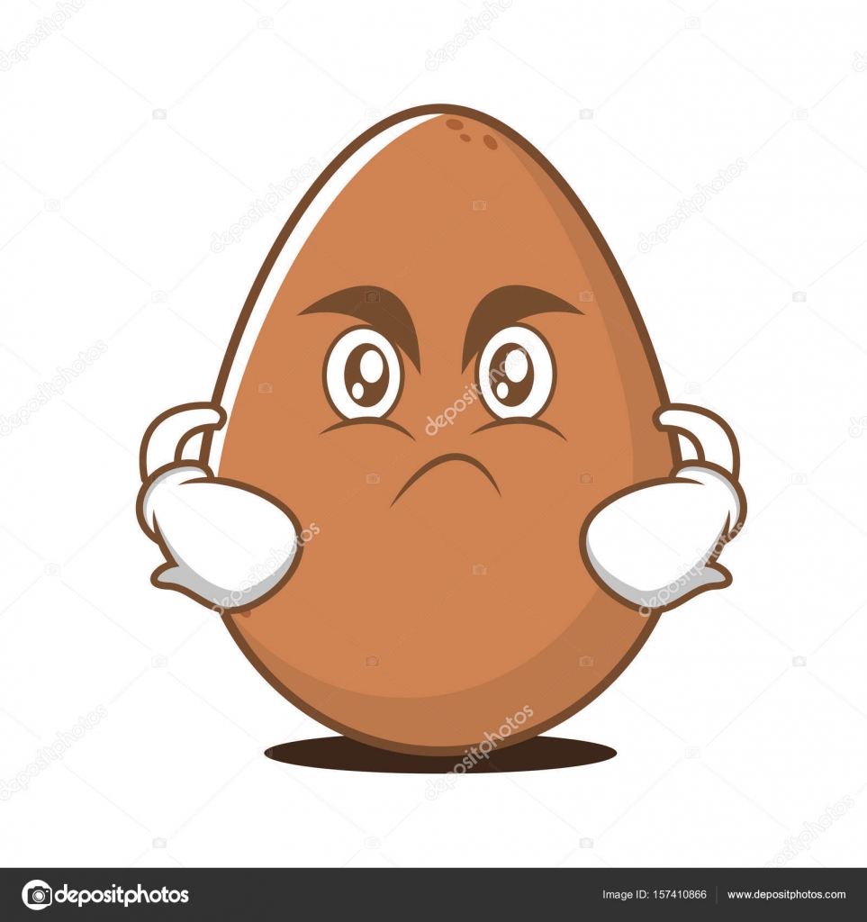 Angry face egg cartoon character Stock Vector Image by ©kongvector #157410866 Angry face egg cartoon character Stock Vector Image by ©kongvector #157410866