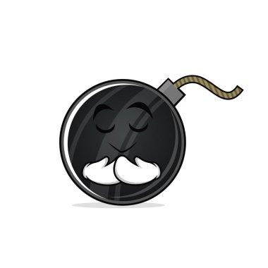 Bomba karakter karikatür tarzı dua