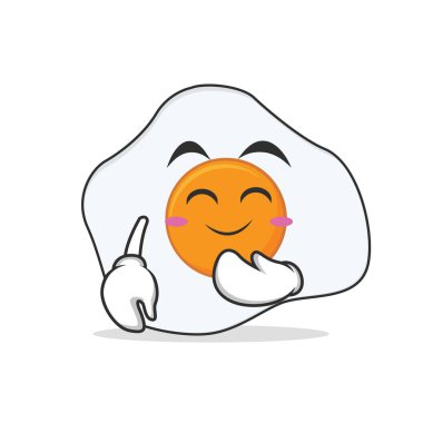 Allık yüzü kızarmış yumurta çizgi film karakteri