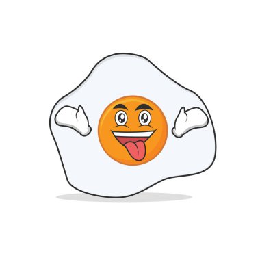 Çılgın kızarmış yumurta çizgi film karakteri