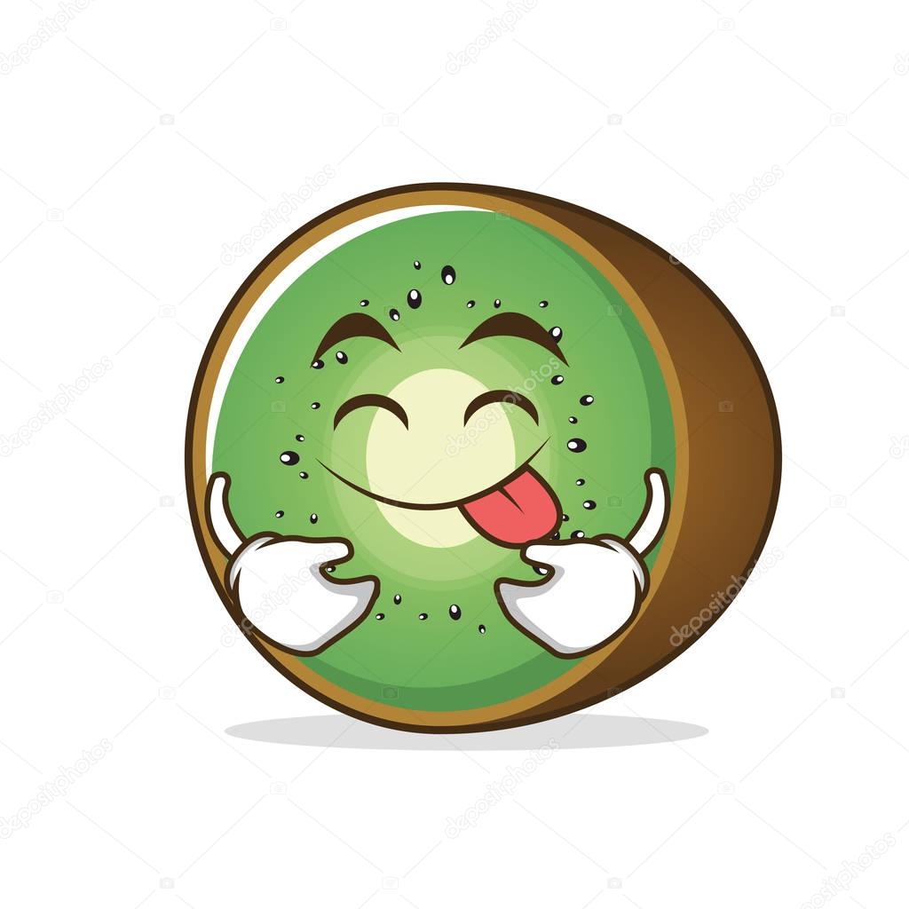 Animado: kiwi | Lengua de kiwi fruta personaje de dibujos animados