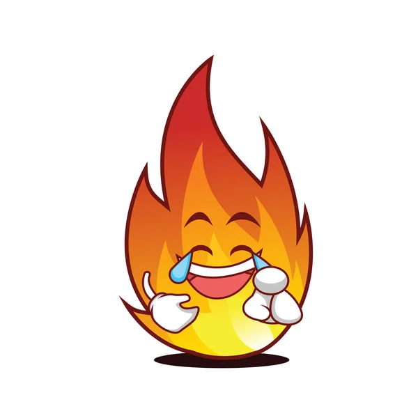 Gioia fuoco personaggio stile cartone animato — Vettoriale Stock