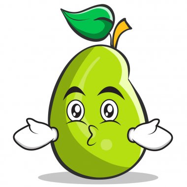 Mango meyve karakter karikatür öpüşme