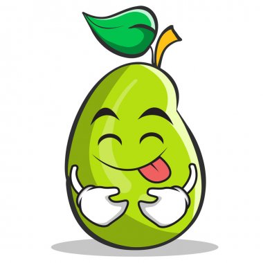 Mango meyve karakter karikatür dil