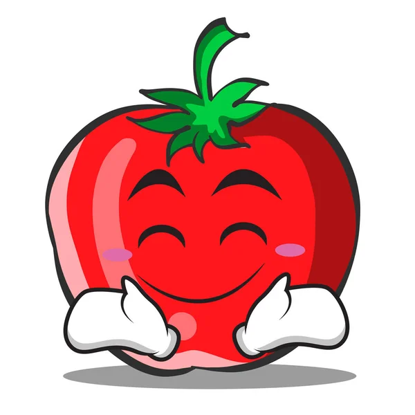 Coleção de desenhos animados de personagem de tomate feliz — Vetor de Stock