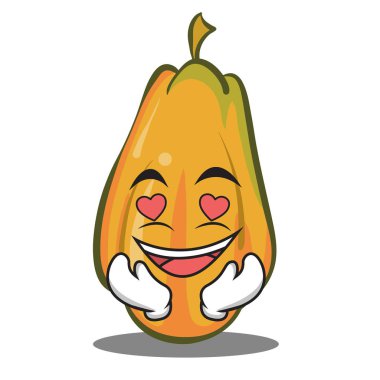 Aşk papaya karikatür karakter tasarımı