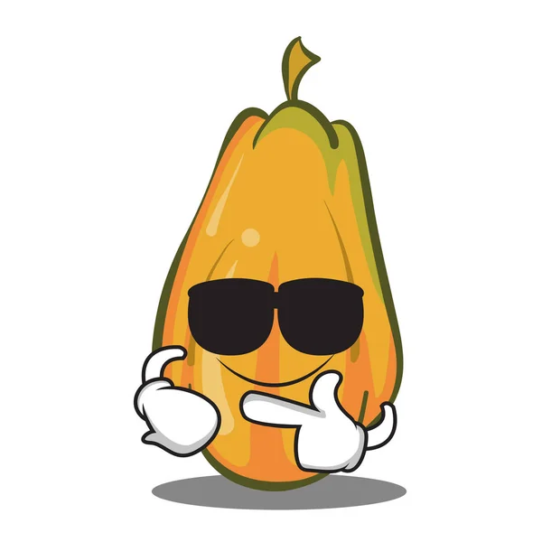 Super cool diseño de personajes de dibujos animados papaya — Vector de stock