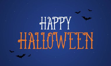 Halloween geceler arka plan tebrik kartı