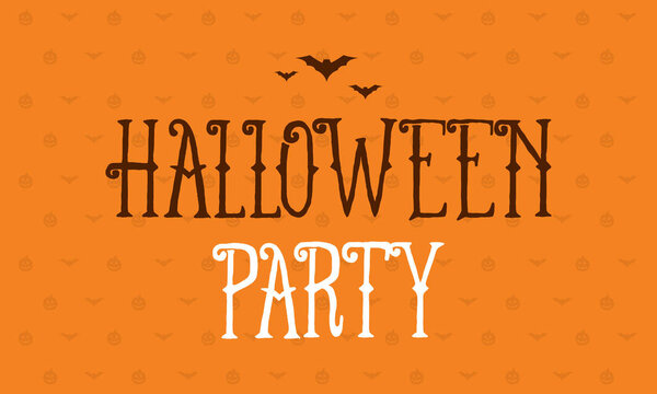 Halloween party background card celebration