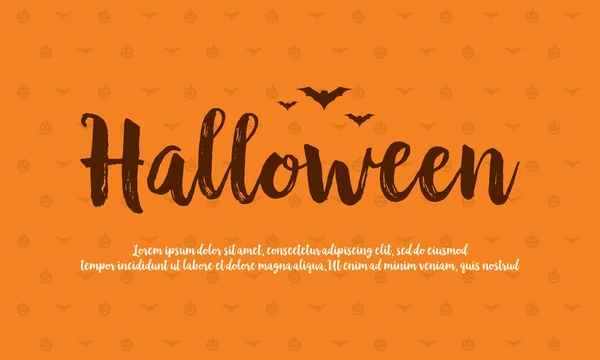 Tarjeta de fondo Halloween celebración diseño — Vector de stock