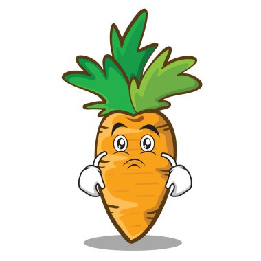 Moody havuç karakter karikatür tarzı