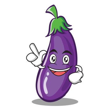 Var ve fikir patlıcan karakter stili çizgi film