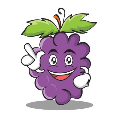 Bir fikir üzüm karakter karikatür koleksiyonu var