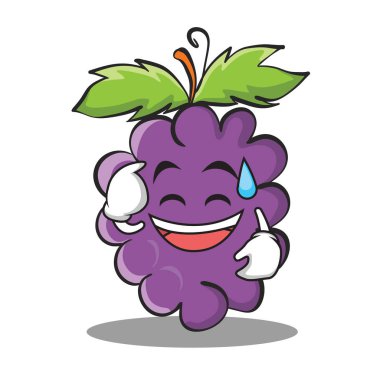 Gülümseme üzüm karakter karikatür koleksiyonu ter