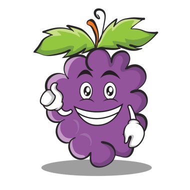 İyimser üzüm karakter karikatür koleksiyonu